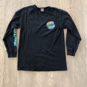 Santa Cruz Black Long Sleeved Shirt